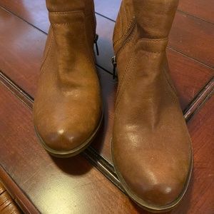 Lucky brand leather booties